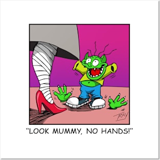 Look Mummy, No Hands! Posters and Art